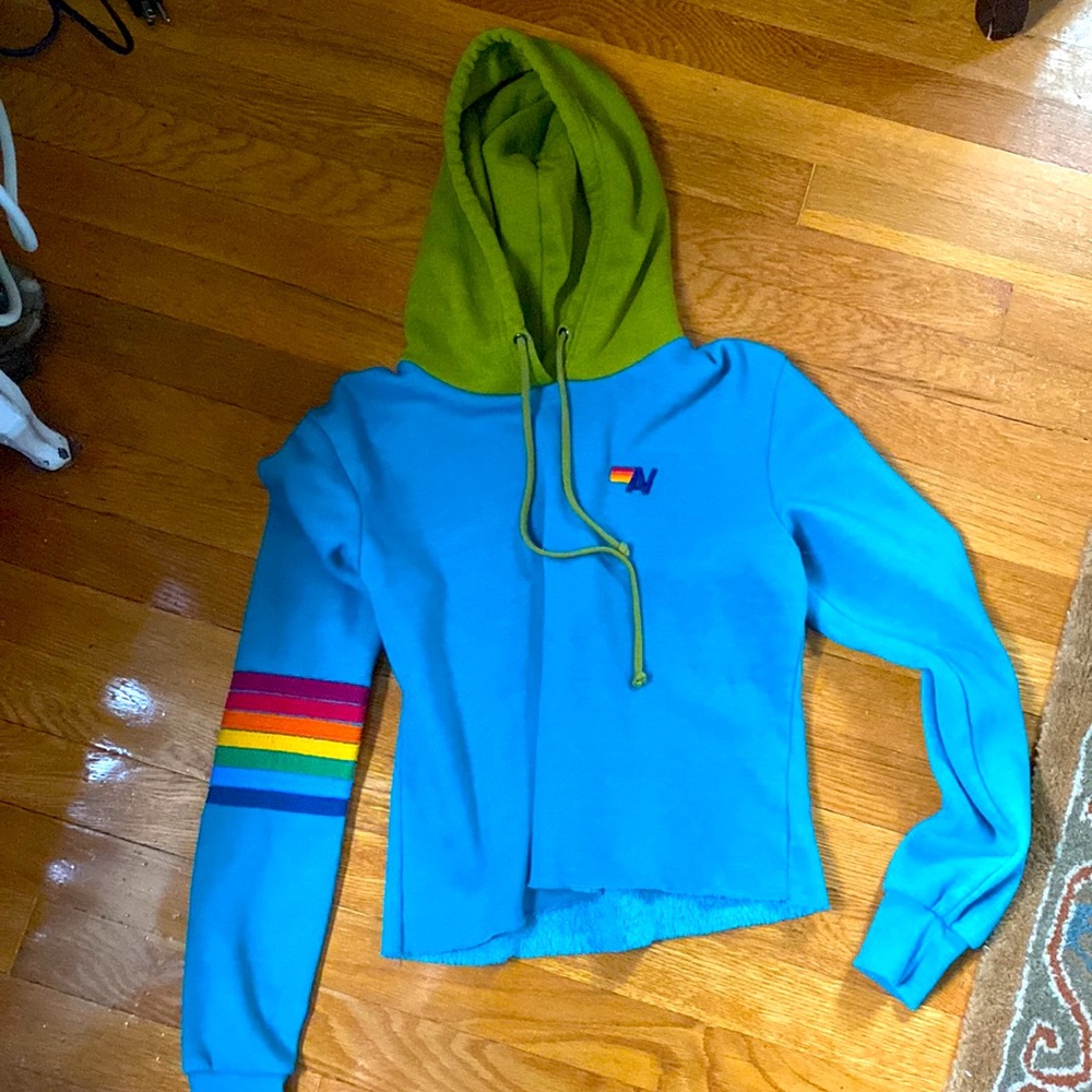 Aviator Nation Classic Cropped Hoodie